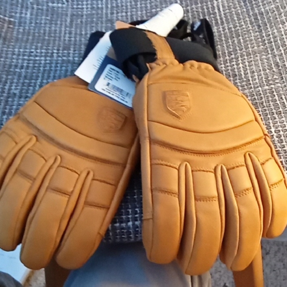 Hestra Caramel Leather Ski Gloves